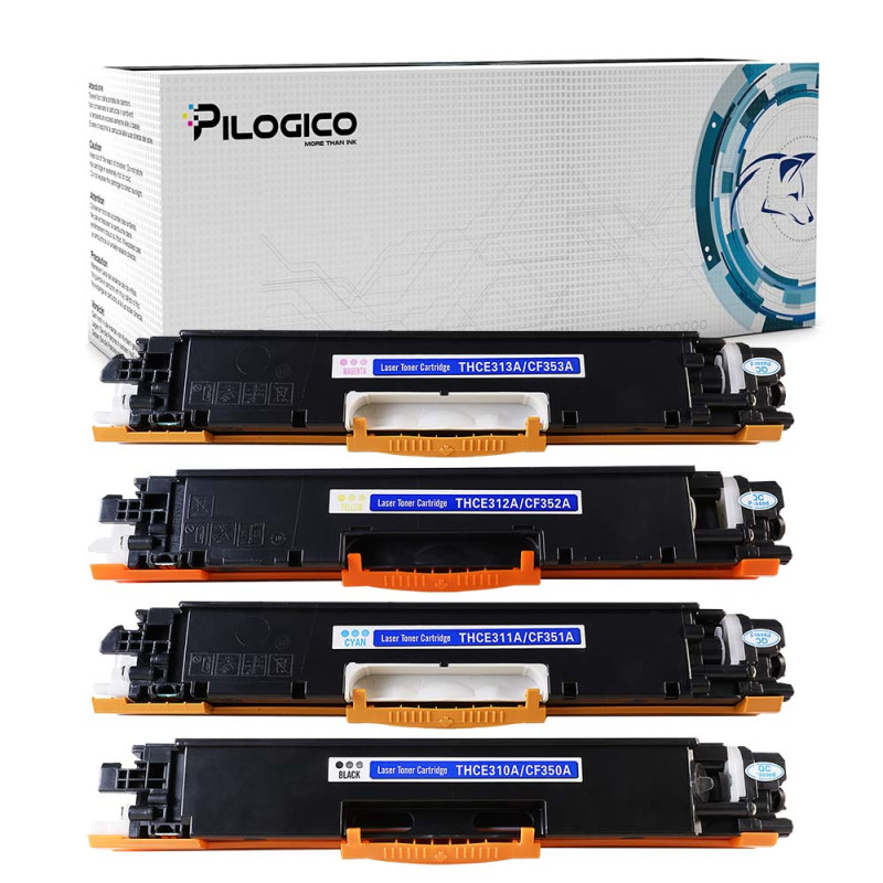 4 Toner HP CF 350 A 130A Nero + Colore Compatibile