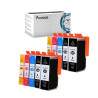 10 Cartucce Canon PGI-525 CLI-526 Nero + Colore Compatibili