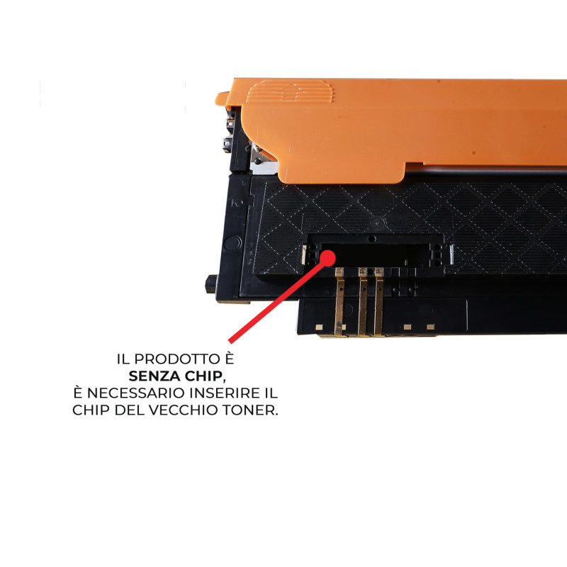Toner per HP W2072A Giallo NO CHIP Compatibile