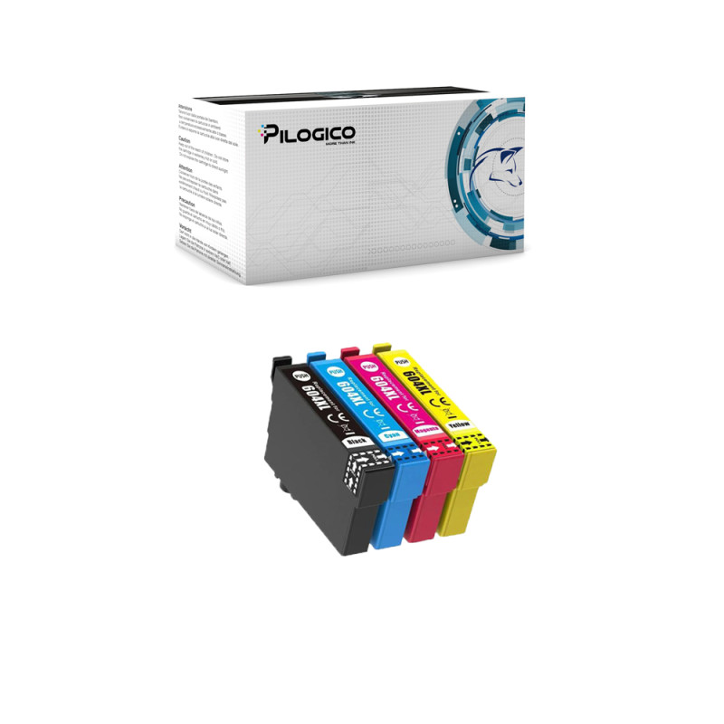 4 Cartucce Epson T604XL 604 C13T10H14010 Nero + Colore Compatibili