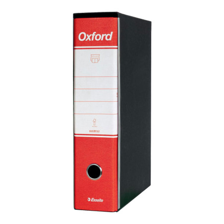 Esselte Oxford Registratore Archivio Dorso 8 cm Colore Rosso Confezione da 6