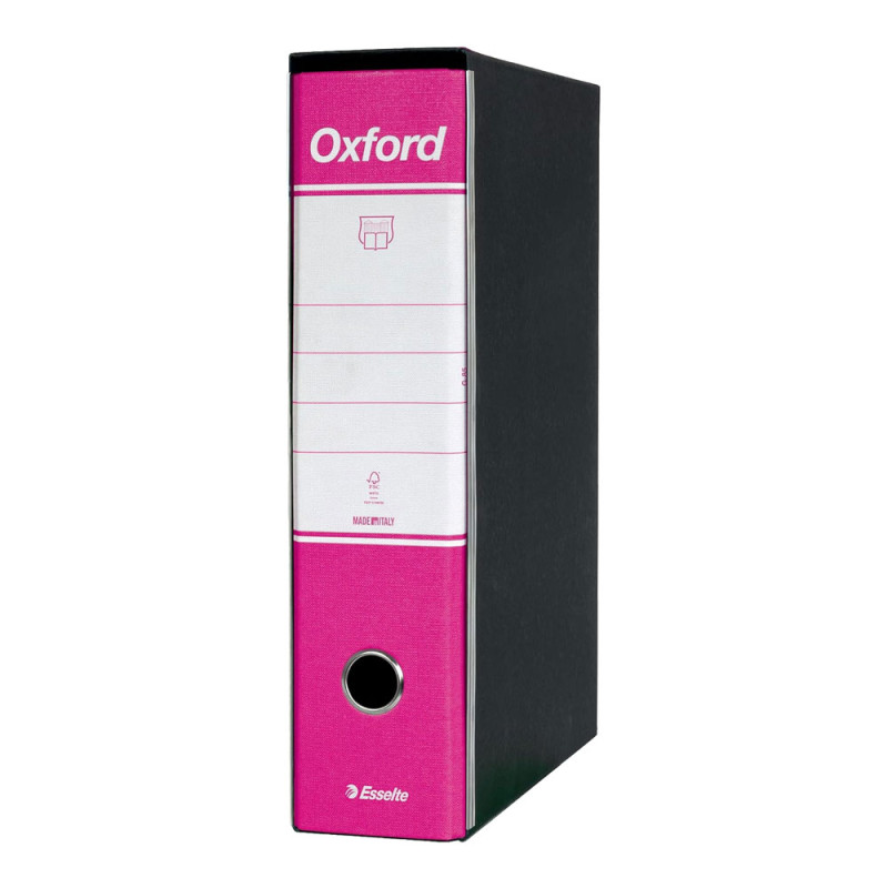 Esselte Oxford Registratore Archivio Dorso 8 cm Colore Fucsia Confezione da 6