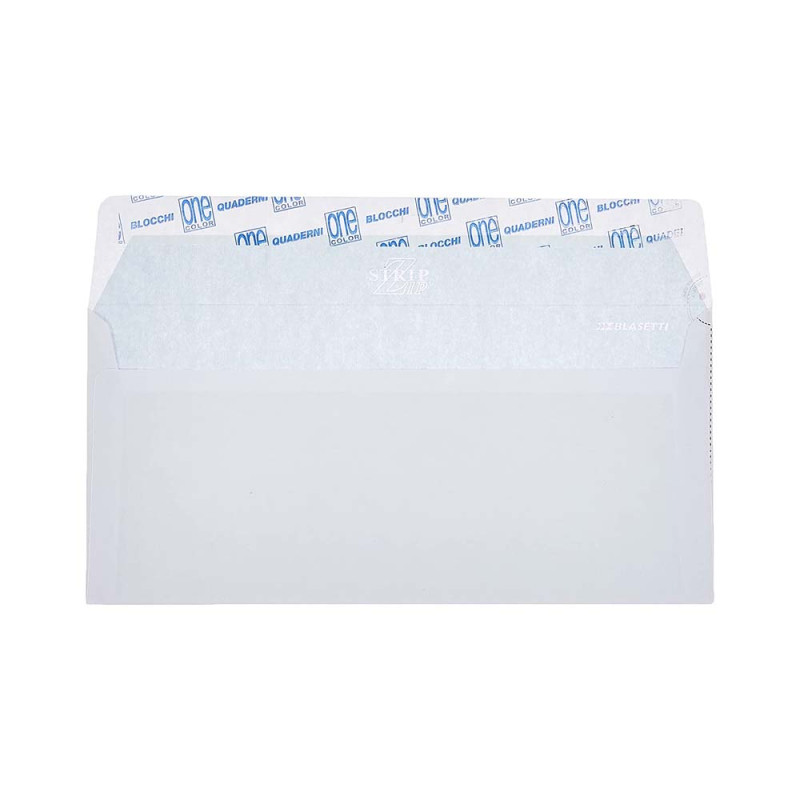 Buste Bianche Blasetti 11x23 cm Con Finestra Autoadesiva Confezione da 25