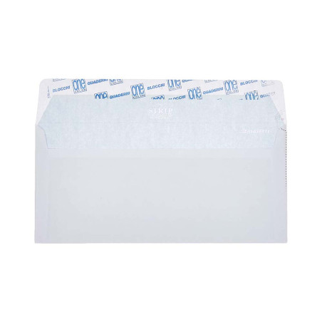 Buste Bianche Blasetti 11x23 cm Con Finestra Autoadesiva Confezione da 25