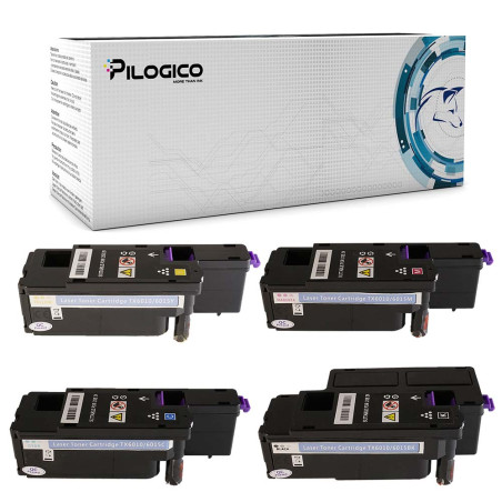 4 Toner Xerox X6010 KIT4 106R01630 106R01627 106R01628 106R01629 Nero + Colori Compatibili