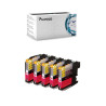 5 Cartucce Brother LC123 123 Magenta Compatibili