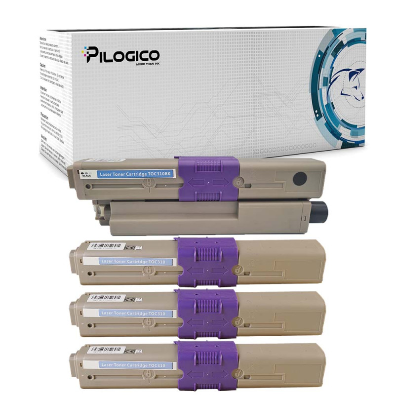 Toner OKI C310 44469803 44469706 44469705 44469704 Nero + Colori Compatibile